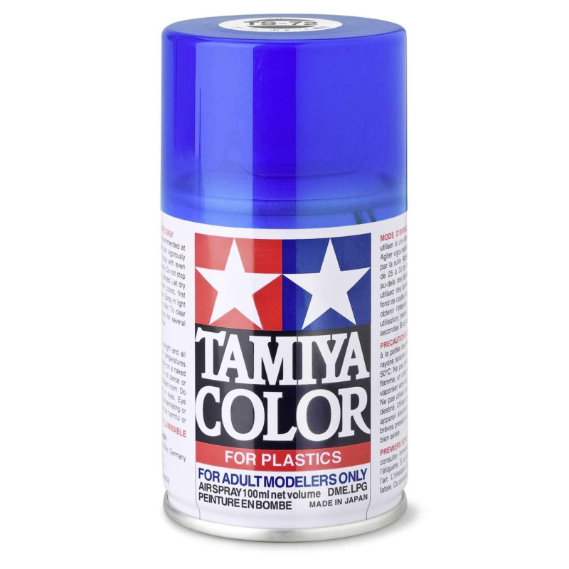 TS72 Bleu translucide peinture spéciale ABS Tamiya