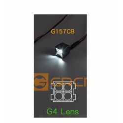 Projecteurs carrés 1/10e  G4 Lens Square G157CB GRC