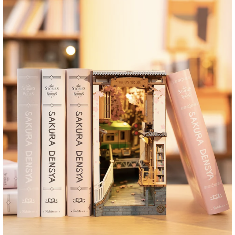 Diorama serre-livres DIY - La rue du Japon