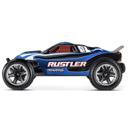 Rustler Leds XL-5 TQ ID RTR  + batt. chargeur 37054-61blue Traxxas