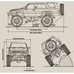 MINI-Z 4X4 MX-01 TOYOTA 4RUNNER METALLIC RED 32522MR Kyosho