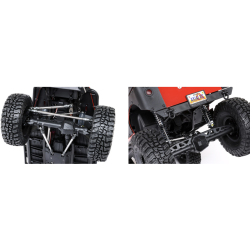 SCX10 III Jeep CJ-7 4WD Brushed RTR Rouge AXI03008T1 AXIAL