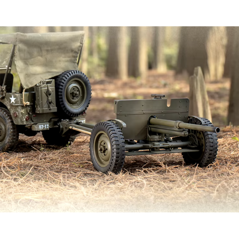 Canon anti-char M3 pour 1941 MB JEEP 1/6  ROC-C1332 ROC HOBBY