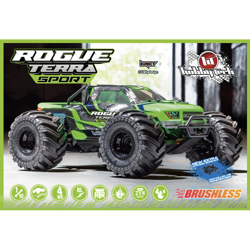 MONSTER ROGUE TERRA BRUSHLESS sport vert RTR IModel