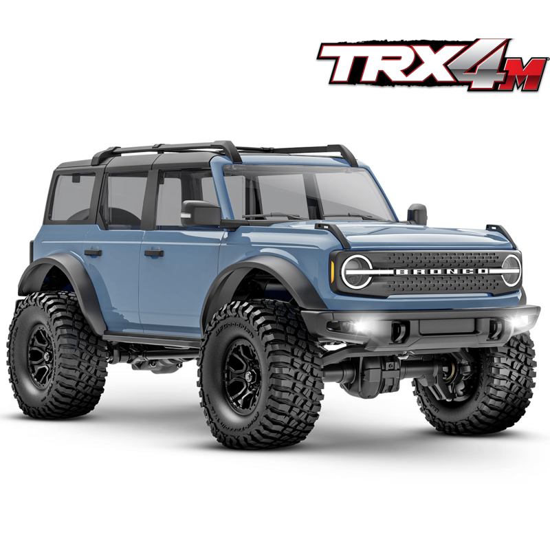 TRX4M Bronco Crawler 1/18e bleu gris RTR 97074-1-BL-GY Traxxas