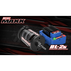 Mini MAXX BL-2S + batt /chargeur 107154-1BLUE Traxxas