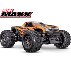 Mini MAXX BL-2S + batt /chargeur 107154-1Orange Traxxas