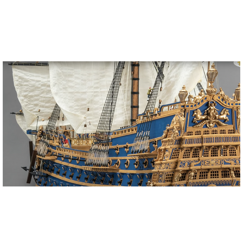 Maquette bateau en bois : Le Soleil Royal