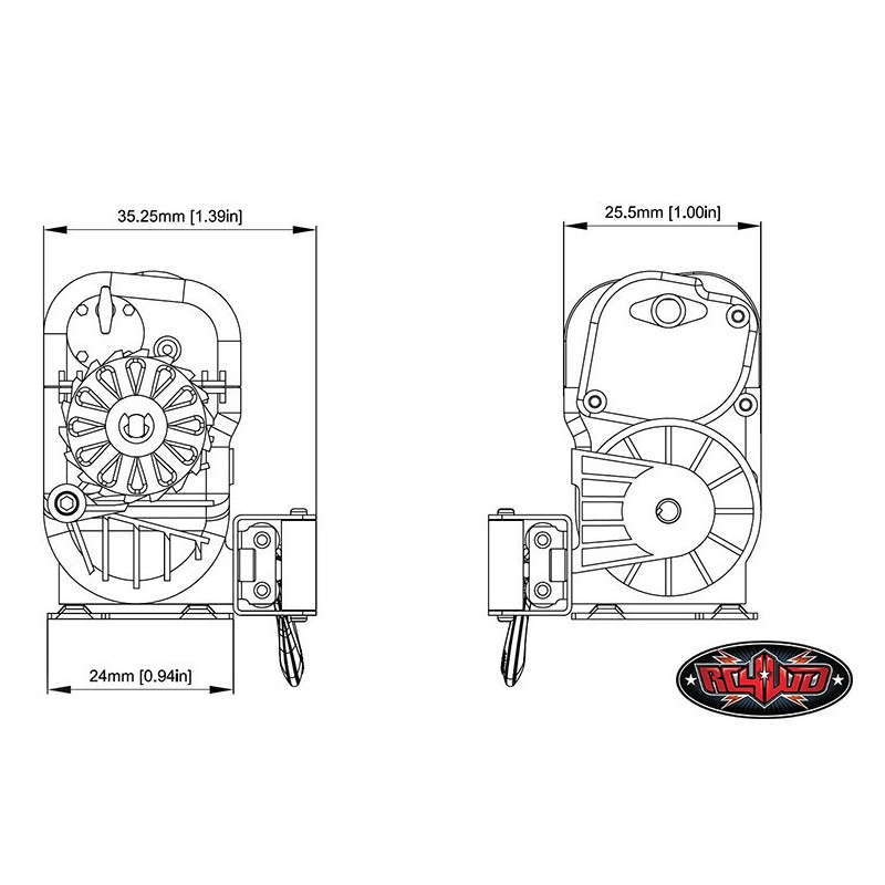 Treuil automatique RC4WD 1/10 Warn E0119