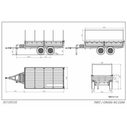 Pare-chocs AR remorque phares ronds TT0034A Truck Tech