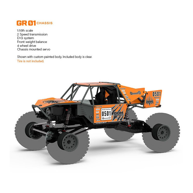 GOM PLUS Rock Buggy GR01 en kit GM56020 GMade